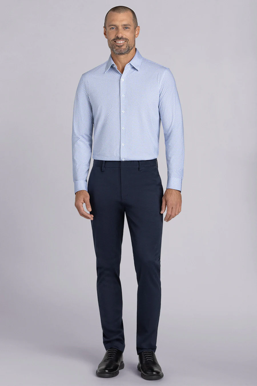 Debonair In White Blue - Image 4