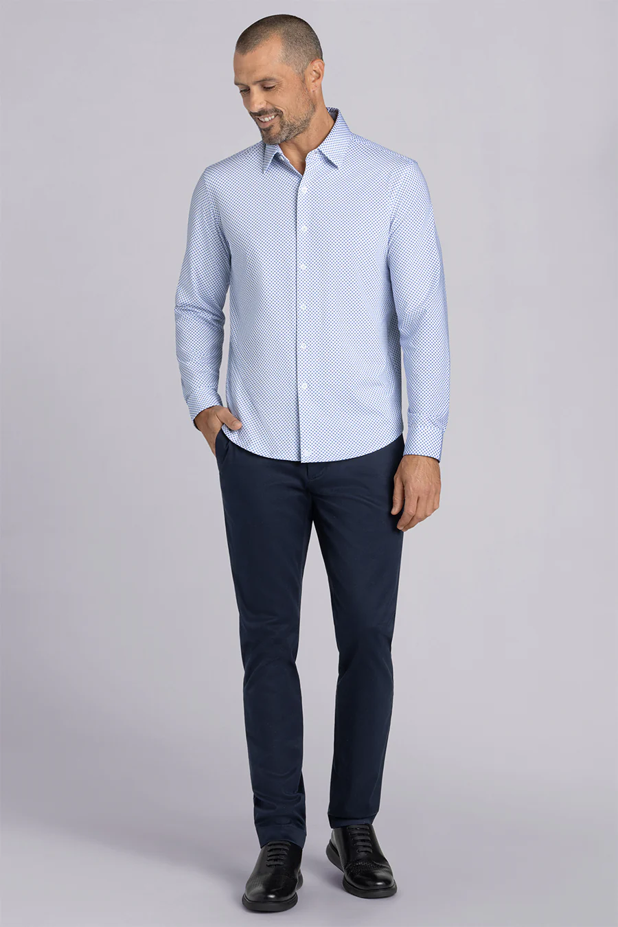 Debonair In White Blue - Image 5