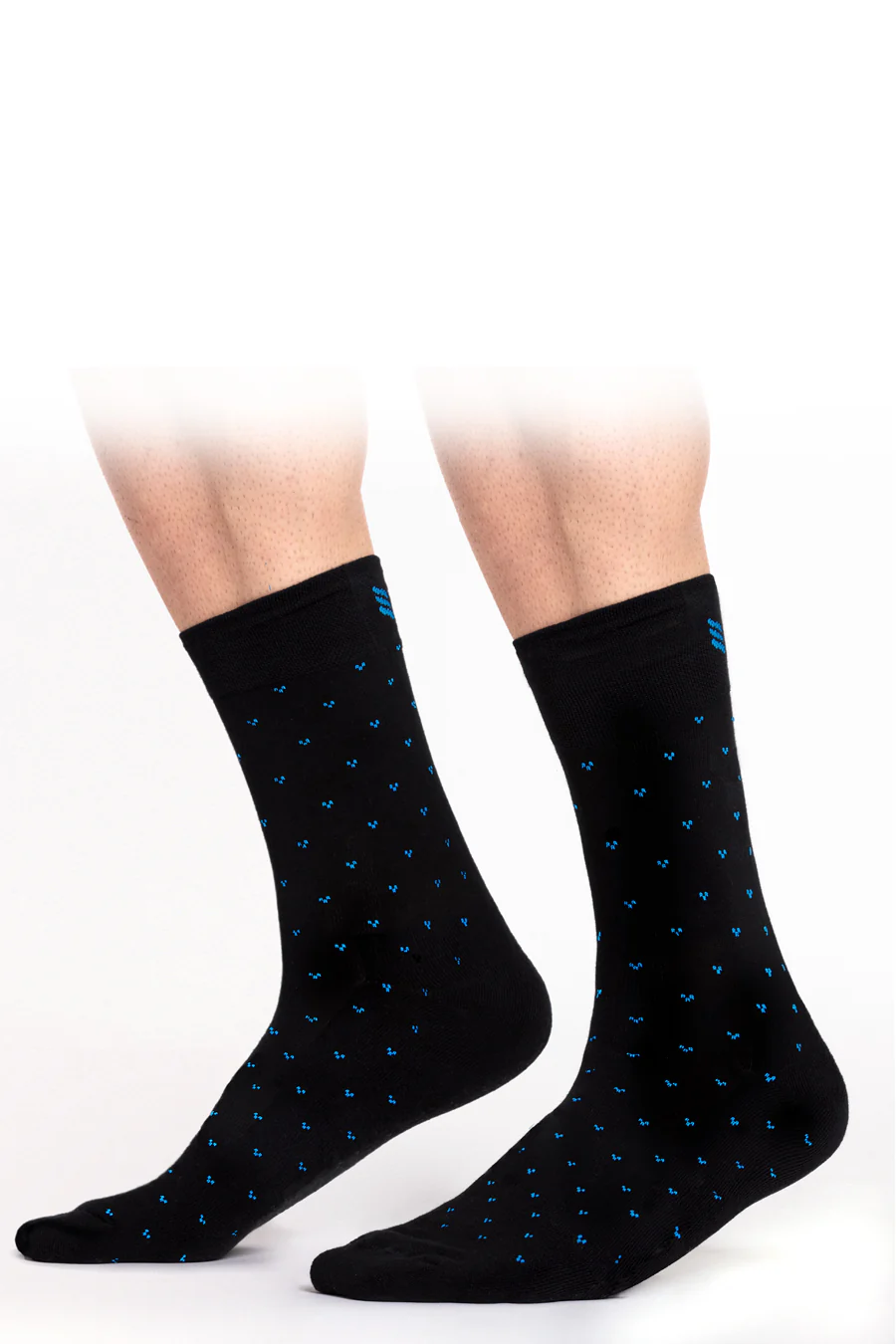 Step In Style Socks In Black Cyan - Image 4